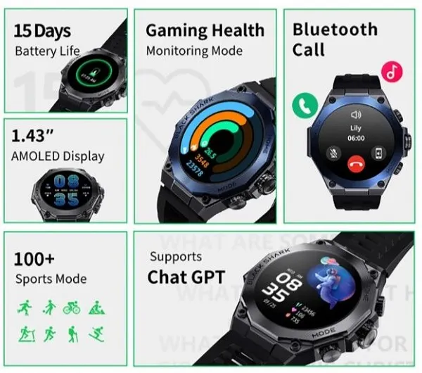 Black Shark Unveils Enhanced Gaming Smartwatch, the S1 Pro, with ...